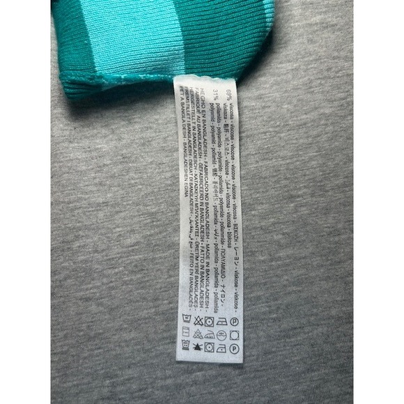 ZARA Women's Striped Sleeveless Knit Crop Top Blue Teal Size Medium - Picture 9 of 9